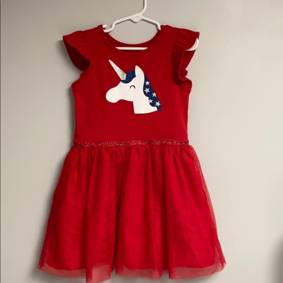 red unicorn dress